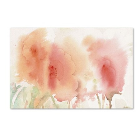 Sheila Golden 'Coral Composition' Canvas Art,30x47